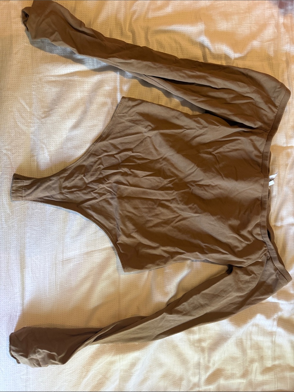 Princess Polly Brown Long Sleeve Bodysuit